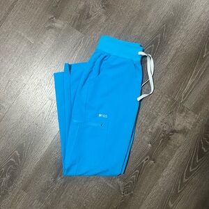 FIGS Extreme Blue High Waisted Yola-Skinny Extremes Size Small Scrub Pants